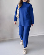 Women's Printed Co-Ord Set – Split Hem Lounge Set