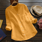 Women's Casual Button-Up Shirt – Relaxed Summer Shirt
