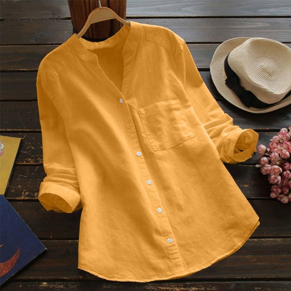 Women's Casual Button-Up Shirt – Relaxed Summer Shirt