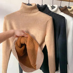 Women's Lined Winter Sweater – Warm Long Sleeve Knit Pullover