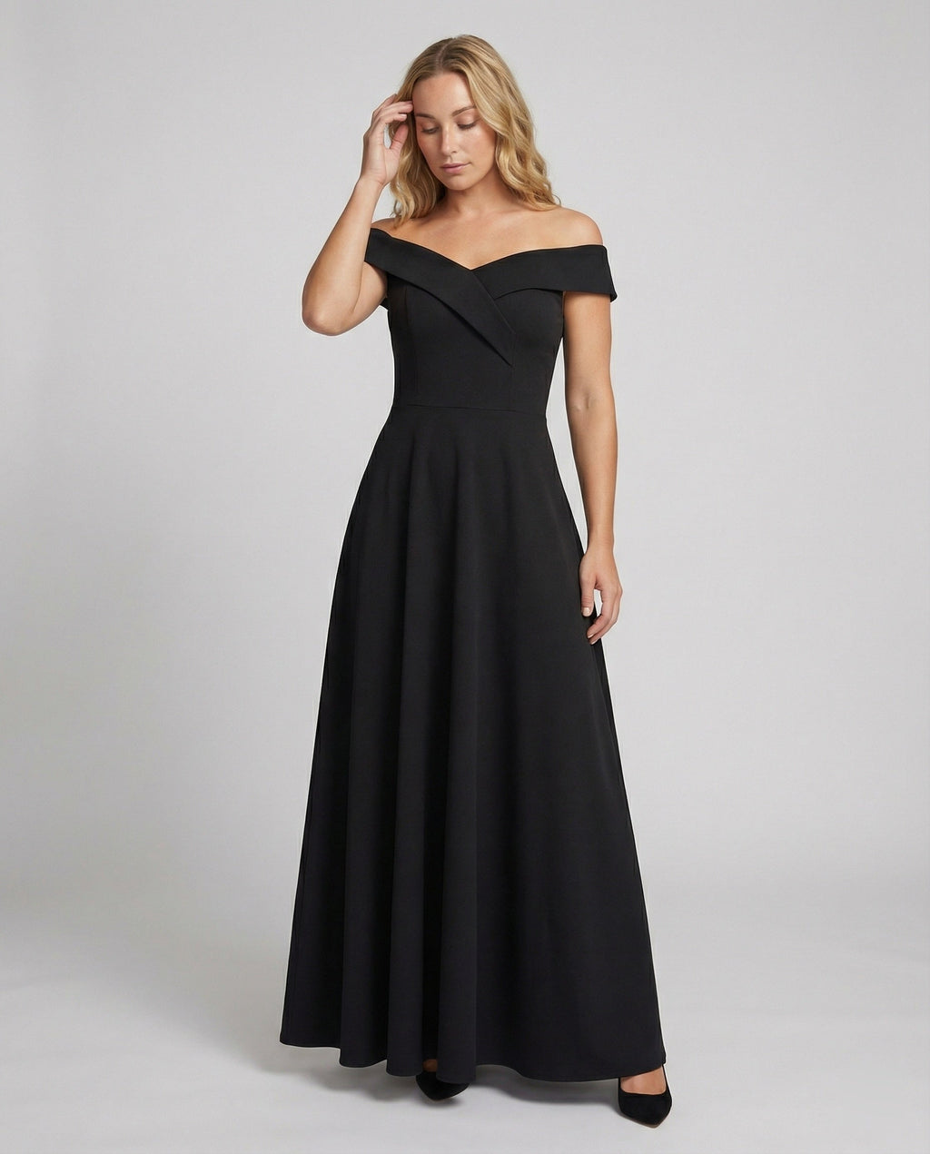 Women's Maxi Dress – Off-Shoulder Occasion Dress – Solenne