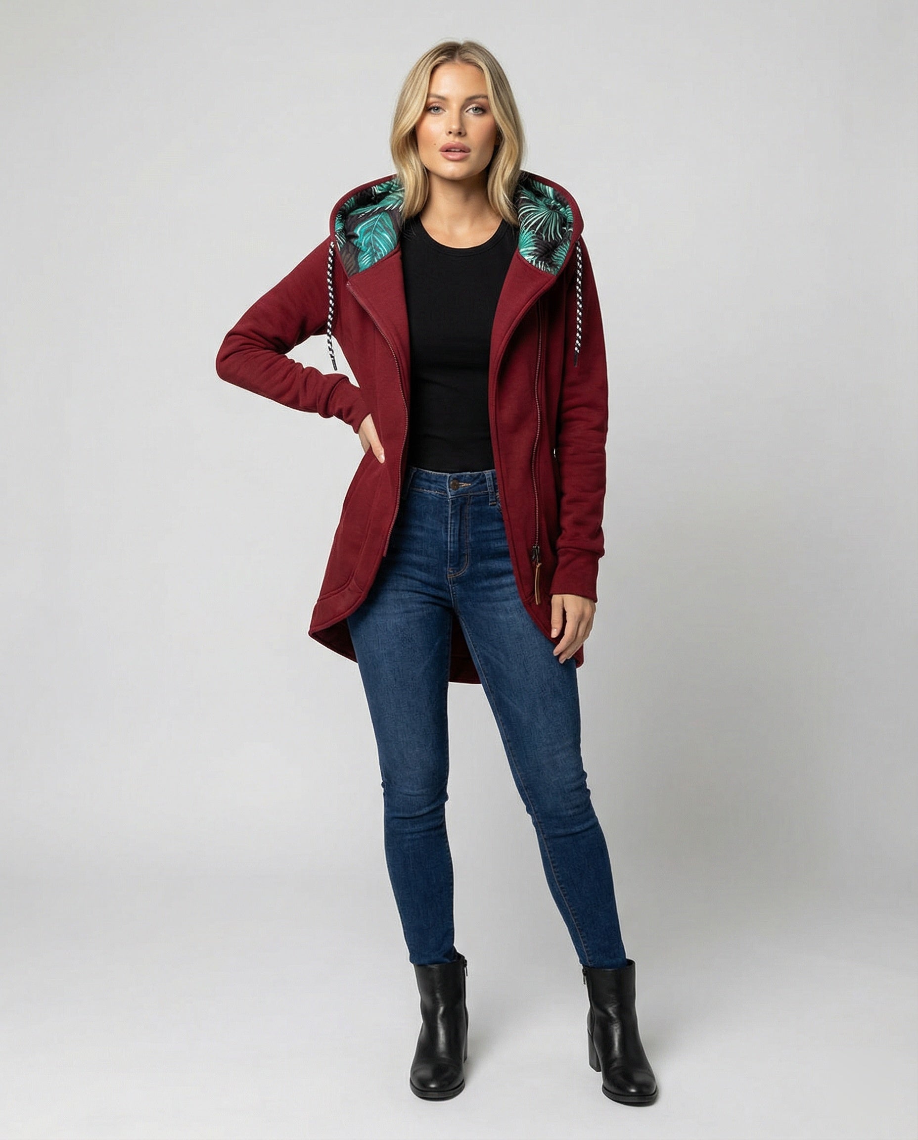 Women's Hooded Winter Jacket – Warm Tailored Cold Weather Jacket