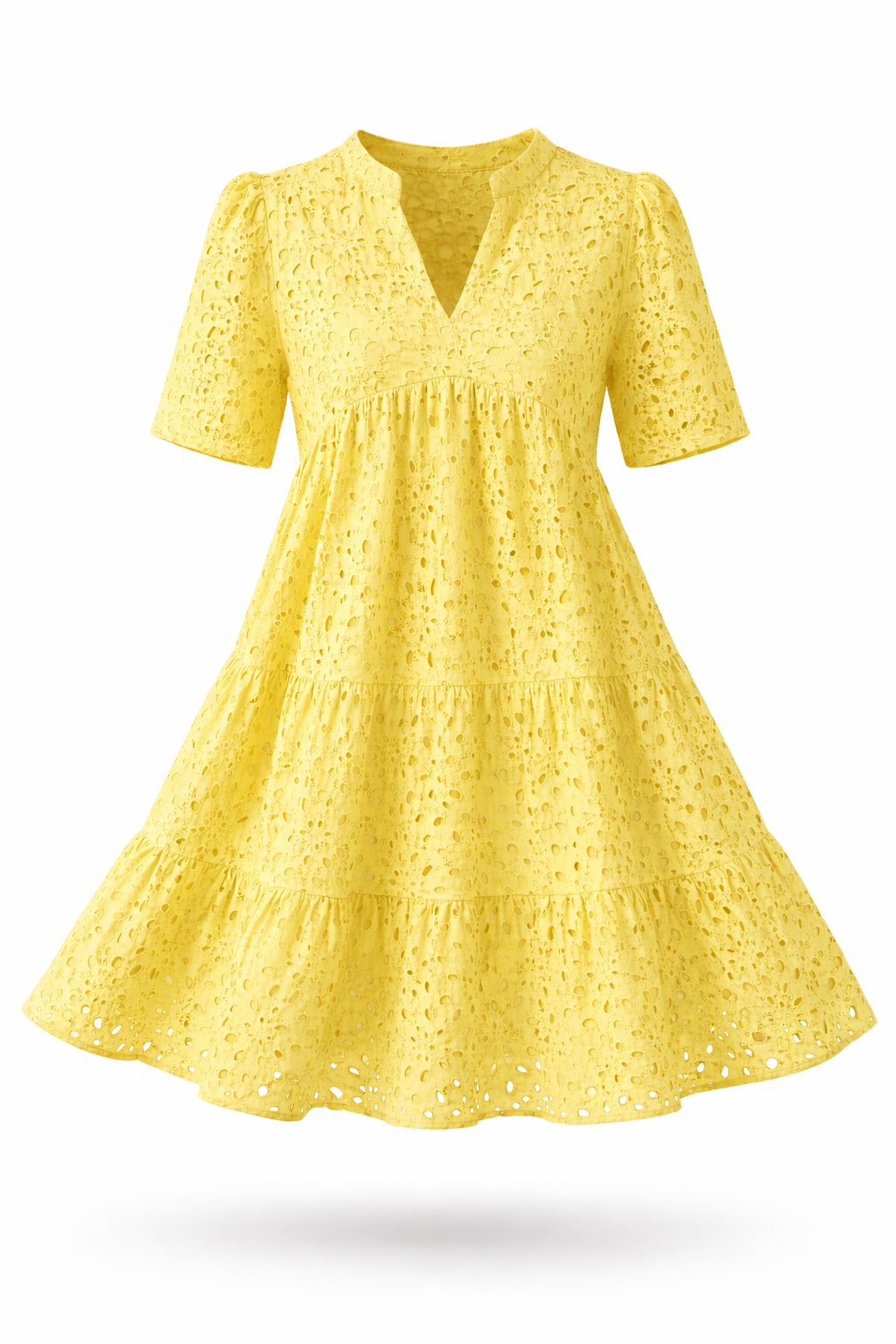 Women's Broderie Midi Dress – Embroidered Summer Dress