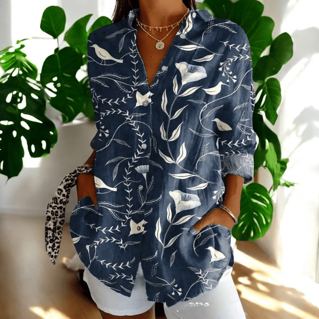 Women's Puff Sleeve Lace Blouse – Vintage Style Blouse