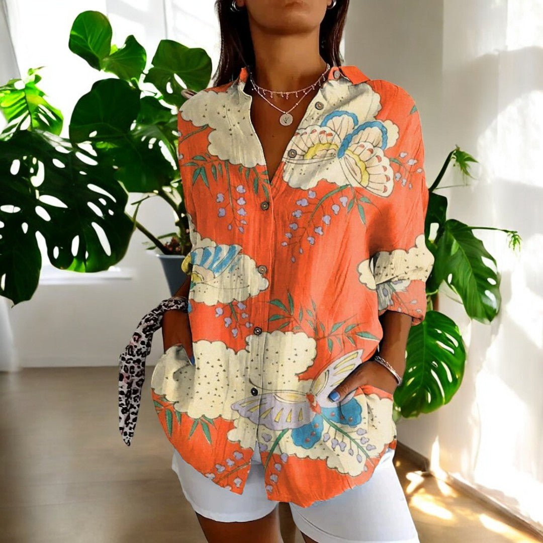 Women's Puff Sleeve Lace Blouse – Vintage Style Blouse