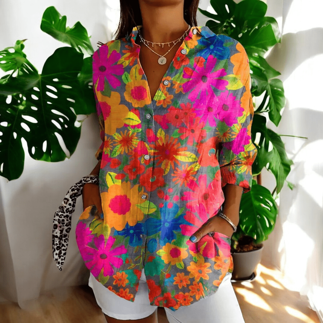 Women's Puff Sleeve Lace Blouse – Vintage Style Blouse