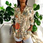Women's Puff Sleeve Lace Blouse – Vintage Style Blouse