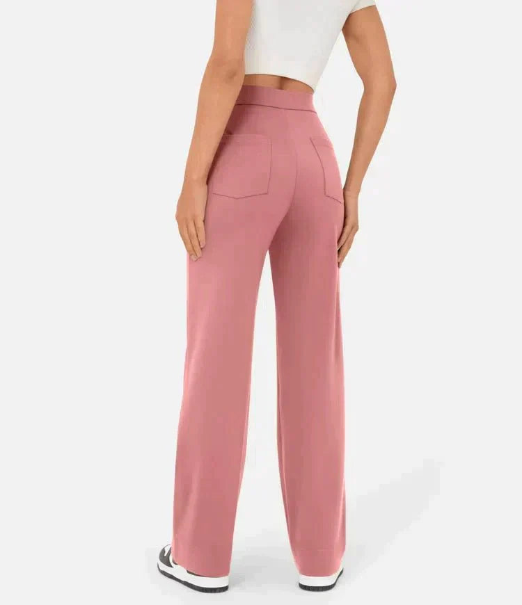 Women's High Waist Stretch Pants – Tailored Everyday Trousers