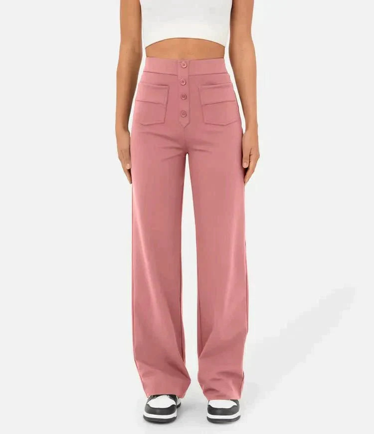 Women's High Waist Stretch Pants – Tailored Everyday Trousers