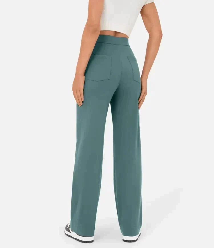 Women's High Waist Stretch Pants – Tailored Everyday Trousers