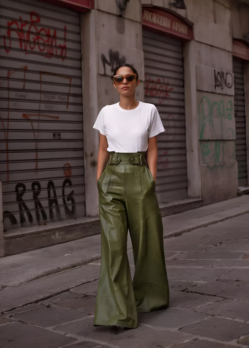 Women's Leather Look Pants – Faux Leather Skinny Pants