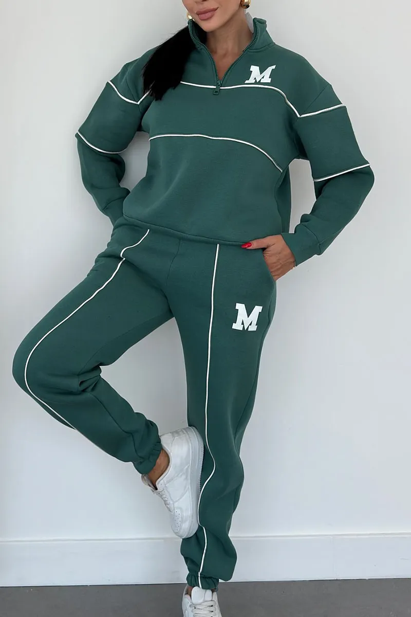 Women's Half-Zip Jogger Set – Quarter Zip Tracksuit Set