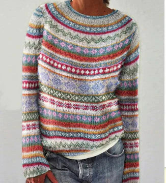 Women's Crew Neck Sweater – Relaxed Everyday Knit Sweater