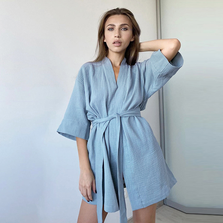 Women's Kimono Dress – Tie Waist Flowy Day Dress