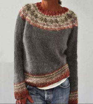 Women's Crew Neck Sweater – Relaxed Everyday Knit Sweater