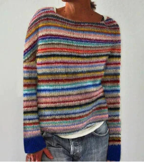 Women's Crew Neck Sweater – Relaxed Everyday Knit Sweater