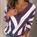 Women's Vintage Sweater – Classic Autumn Winter Knit Sweater