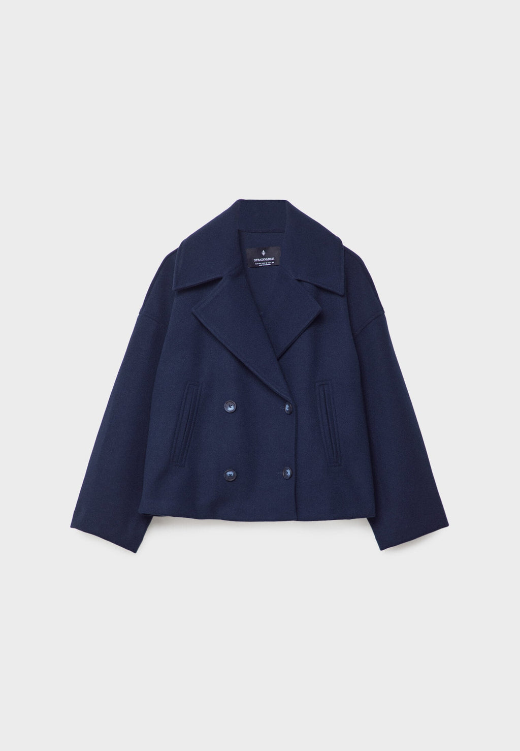 Women's Double Breasted Coat – Elegant Long Coat – Janet
