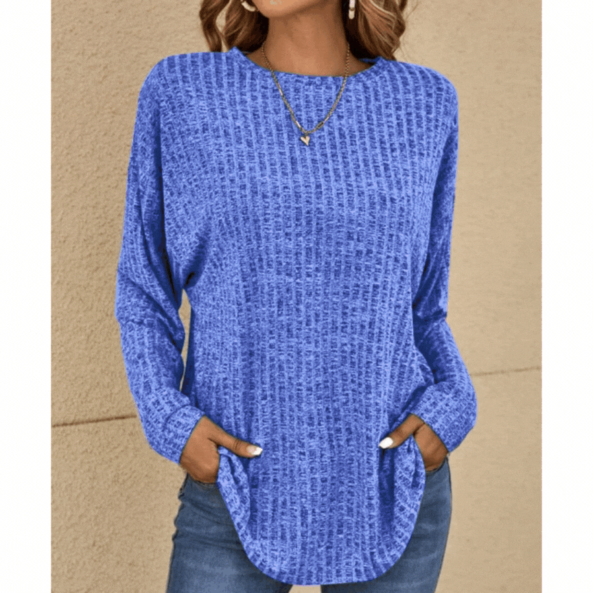 Women's Relaxed Winter Sweater – Soft Oversized Knit Sweater
