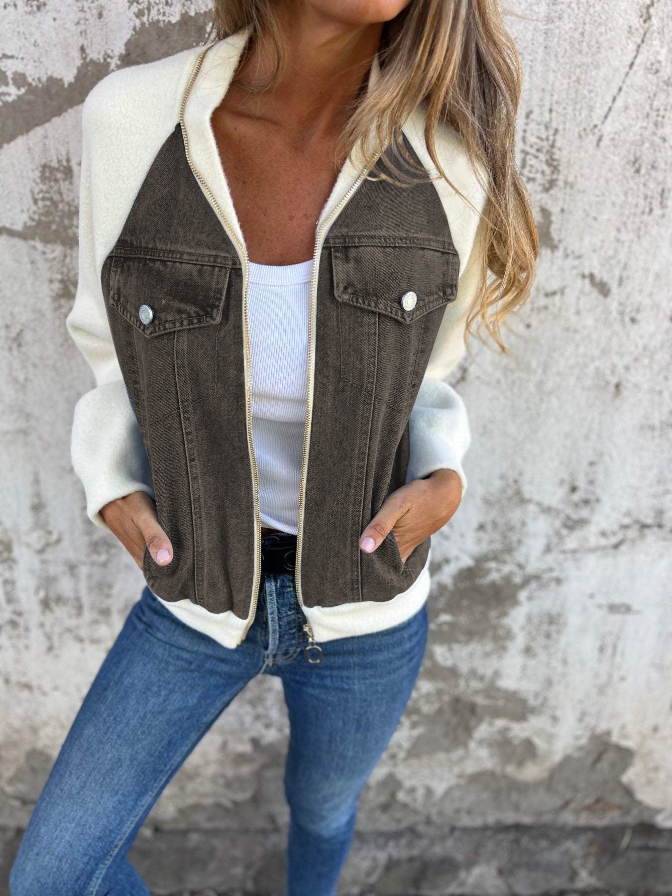 Women's Zip Jacket – Casual Everyday Jacket – Carol