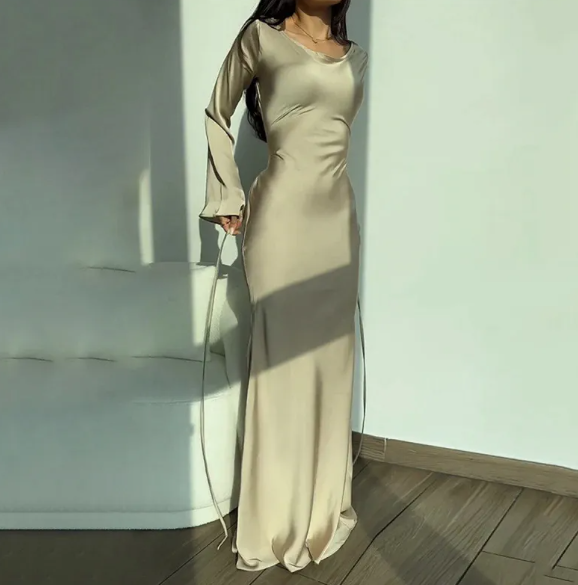 Women's Long Sleeve Dress – Tailored Day-to-Night Occasion Dress