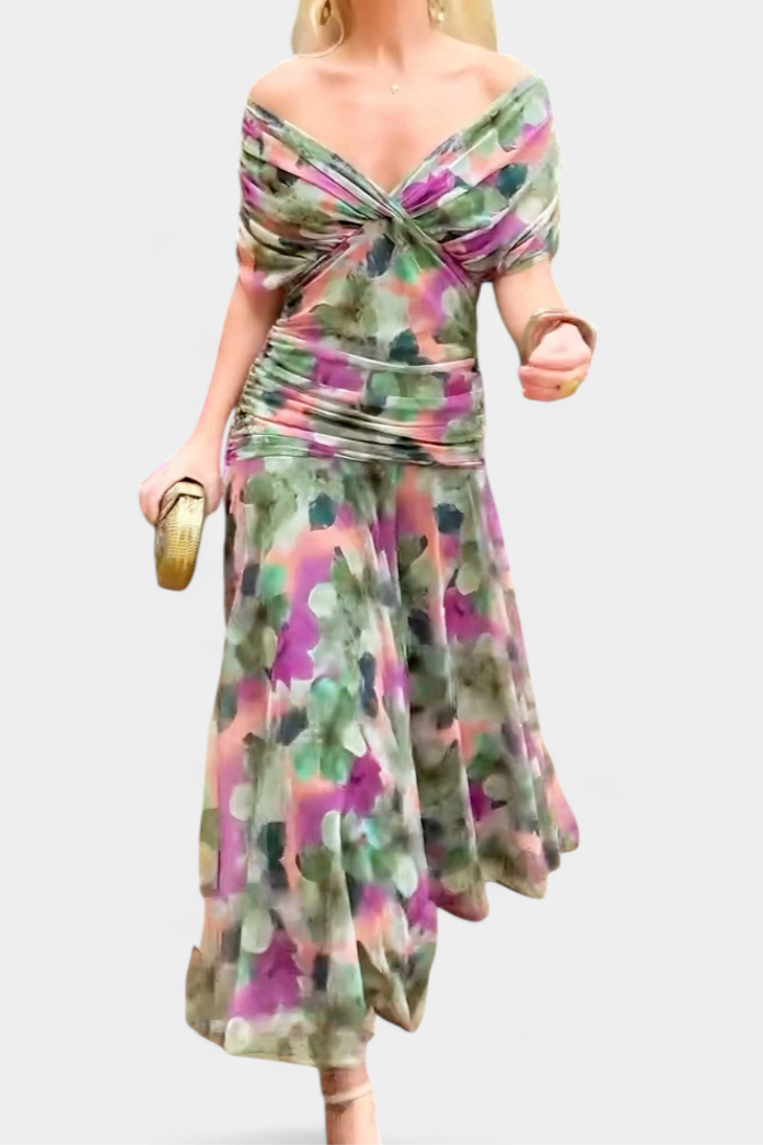 Women's Floral Maxi Dress – Elegant Occasion Dress – Seraphina