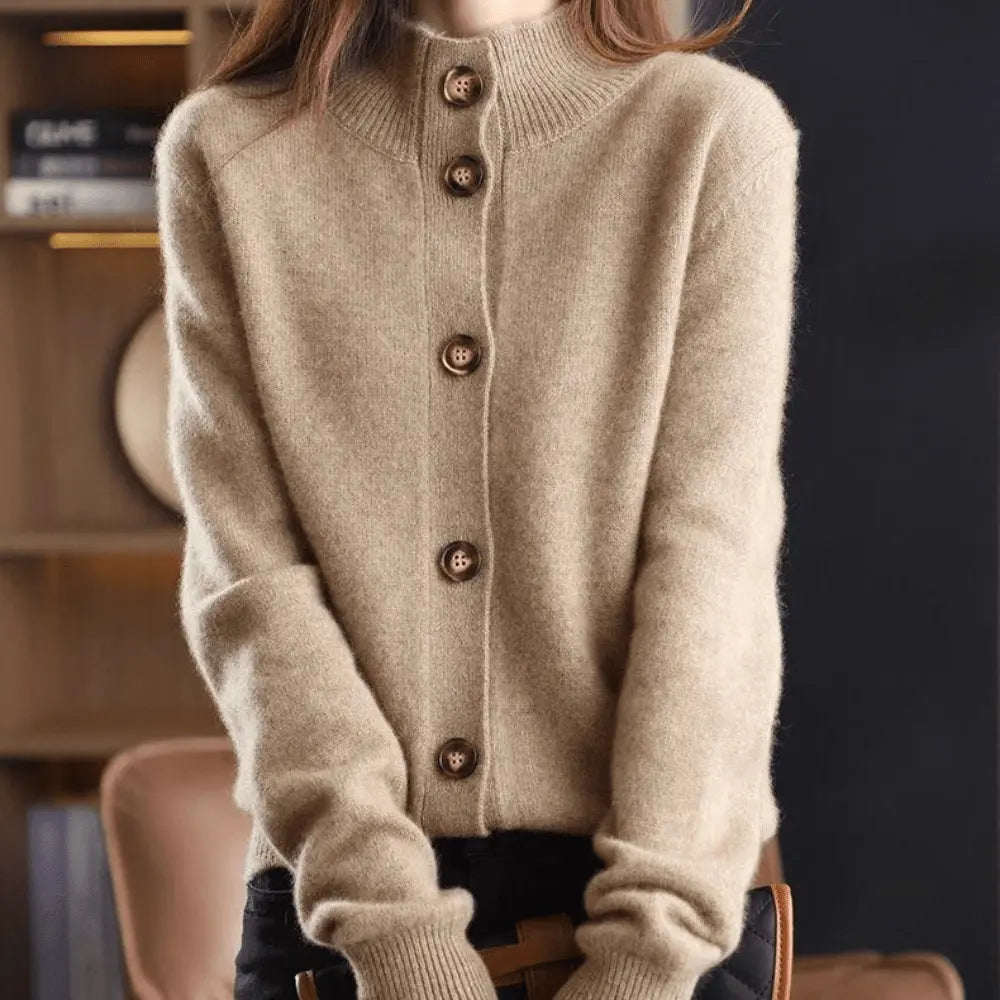 Women's Luxury Longline Cardigan – Relaxed Open Front Cardigan