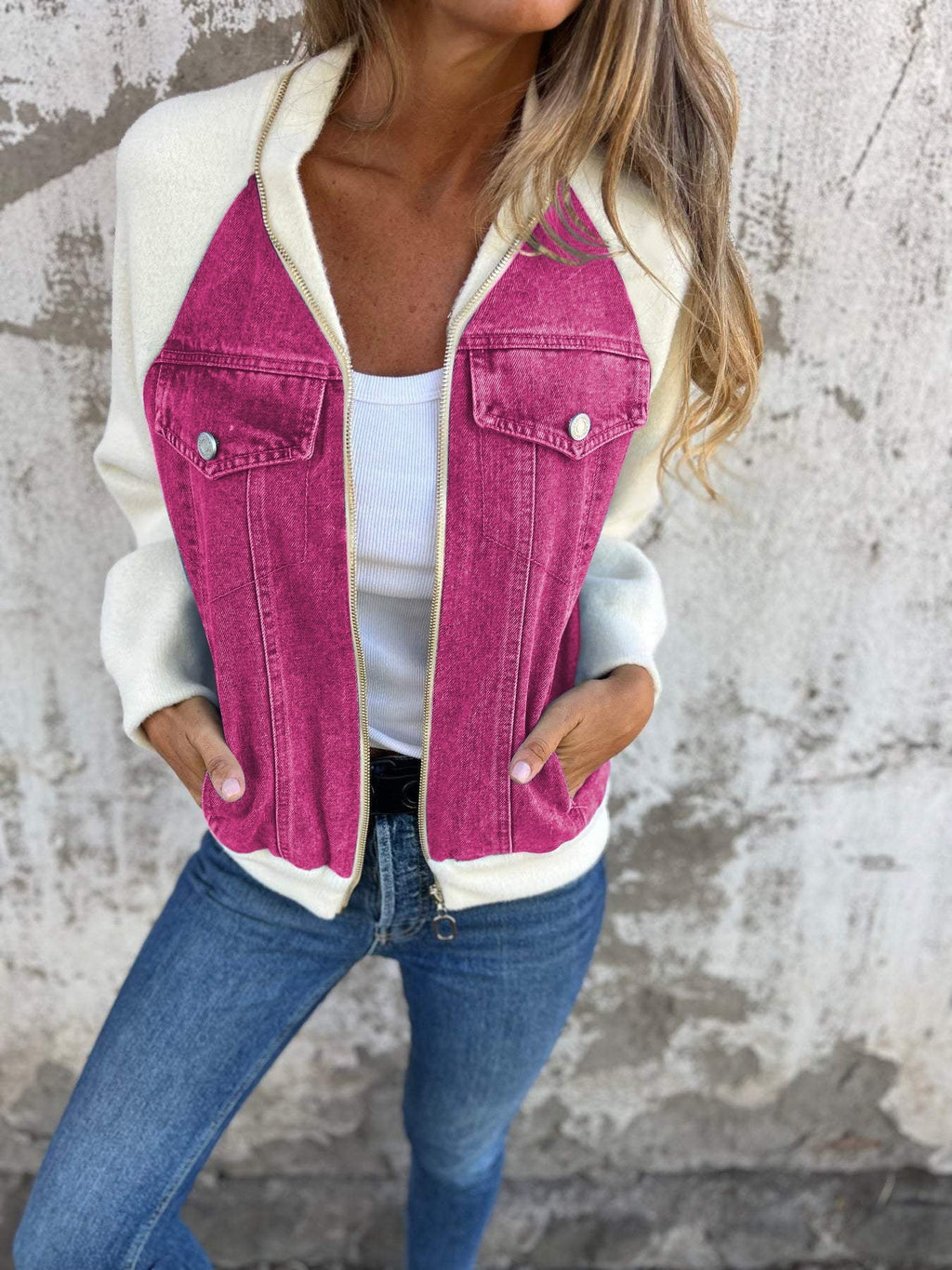 Women's Zip Jacket – Casual Everyday Jacket – Carol