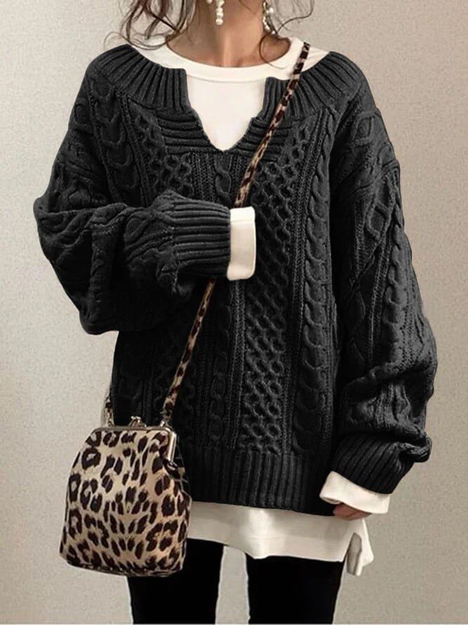 Women's Knit Pullover Sweater – Casual Knit Sweater – Alani