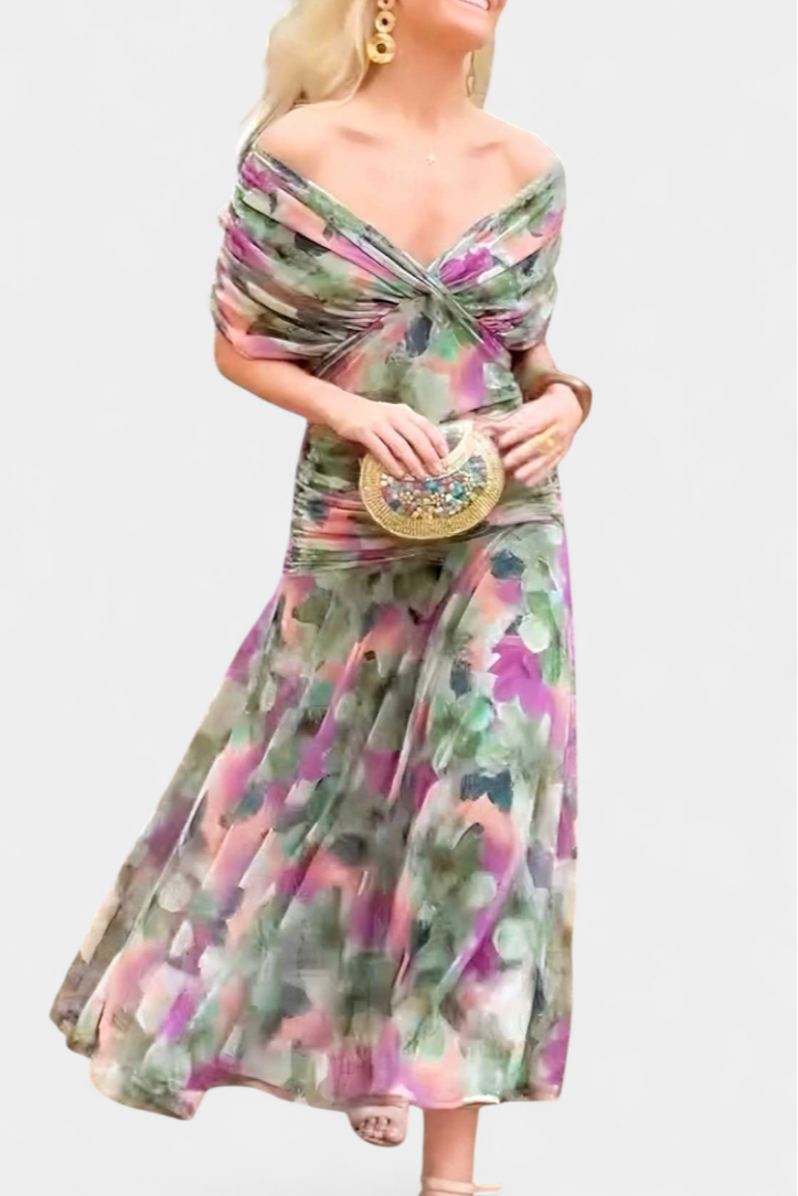 Women's Floral Maxi Dress – Elegant Occasion Dress – Seraphina