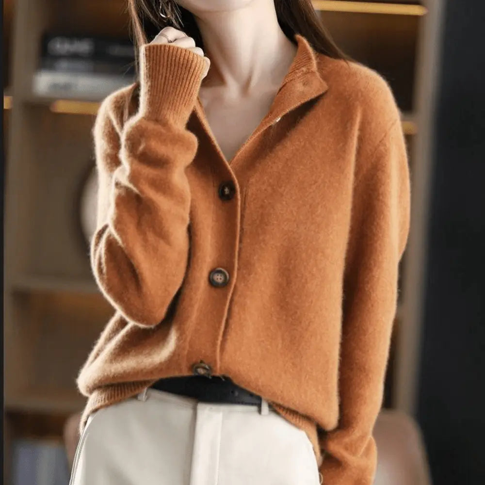 Women's Luxury Longline Cardigan – Relaxed Open Front Cardigan
