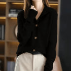 Women's Luxury Longline Cardigan – Relaxed Open Front Cardigan