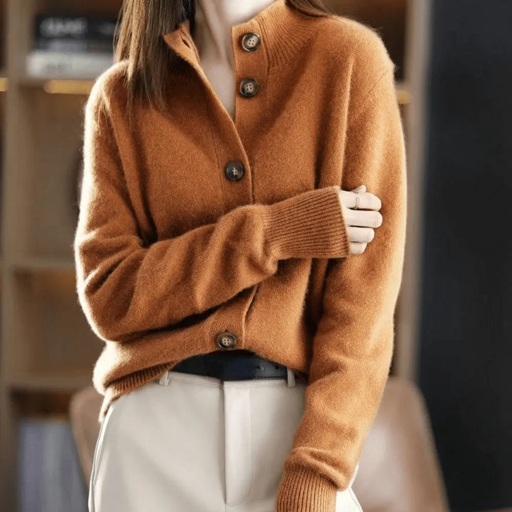 Women's Luxury Longline Cardigan – Relaxed Open Front Cardigan