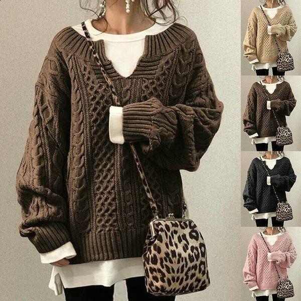 Women's Knit Pullover Sweater – Casual Knit Sweater – Alani