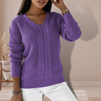 Women's Knitted Sweater – Soft Classic Winter Sweater