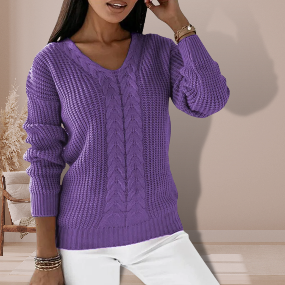 Women's Knitted Sweater – Soft Classic Winter Sweater
