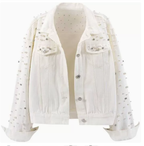 Women's Classic Jean Jacket – Button Front Casual Everyday Jacket