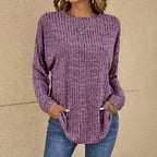 Women's Relaxed Winter Sweater – Soft Oversized Knit Sweater