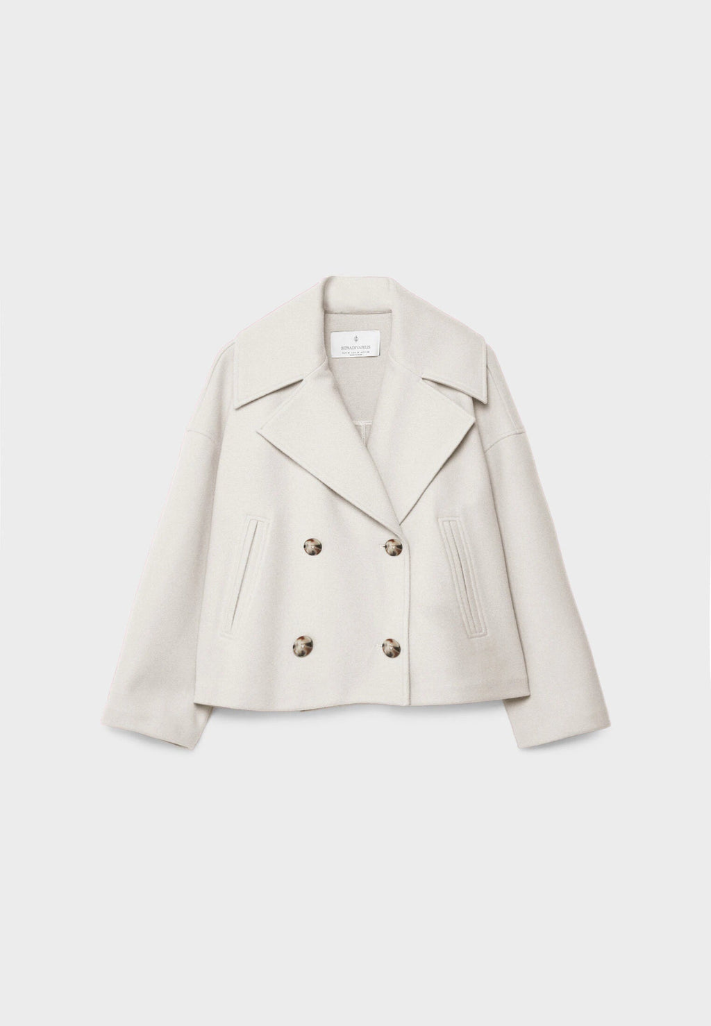 Women's Double Breasted Coat – Elegant Long Coat – Janet