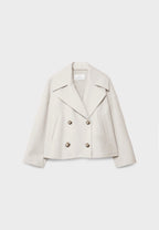 Women's Double Breasted Coat – Elegant Long Coat – Janet