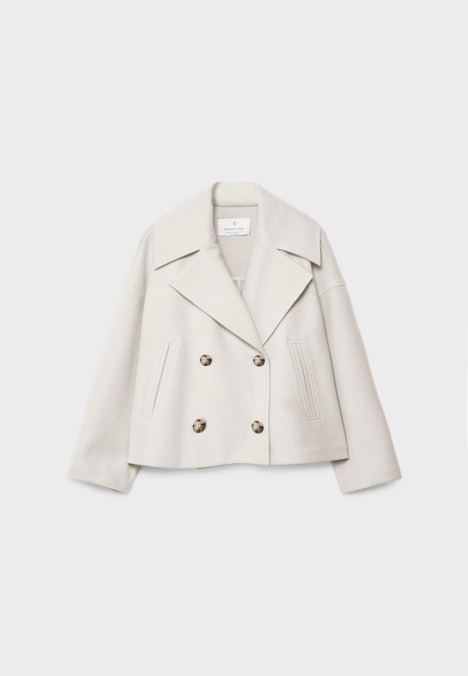 Women's Double Breasted Coat – Elegant Long Coat – Janet