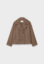 Women's Double Breasted Coat – Elegant Long Coat – Janet