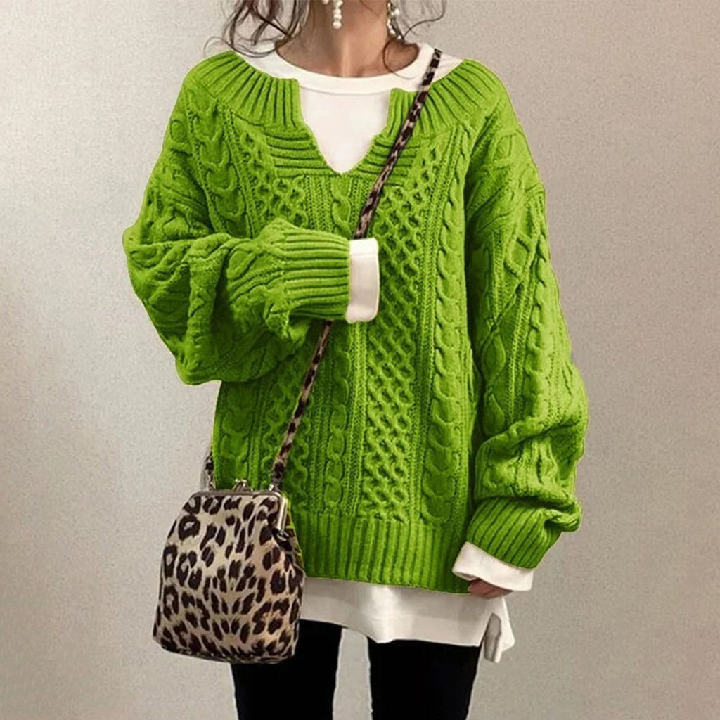 Women's Knit Pullover Sweater – Casual Knit Sweater – Alani