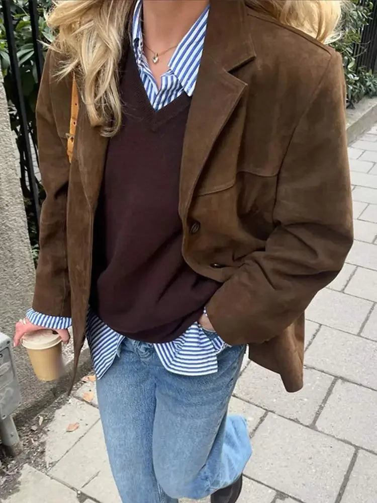 Women's Autumn Coat – Elegant Casual Coat – Lorraine