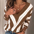 Women's Vintage Sweater – Classic Autumn Winter Knit Sweater