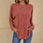 Women's Relaxed Winter Sweater – Soft Oversized Knit Sweater