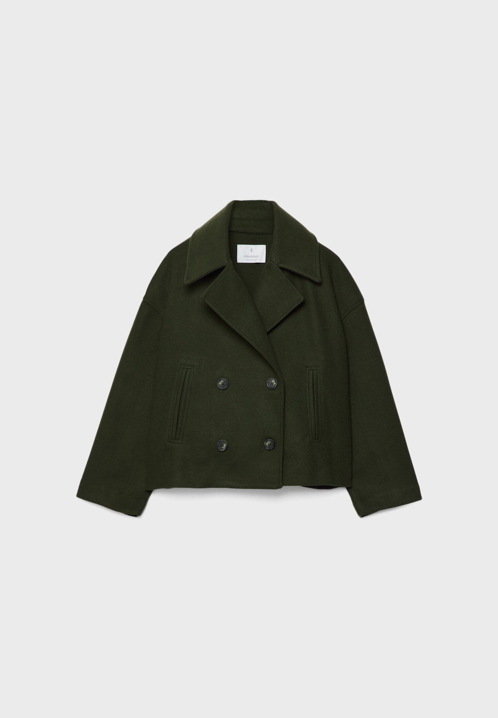 Women's Double Breasted Coat – Elegant Long Coat – Janet
