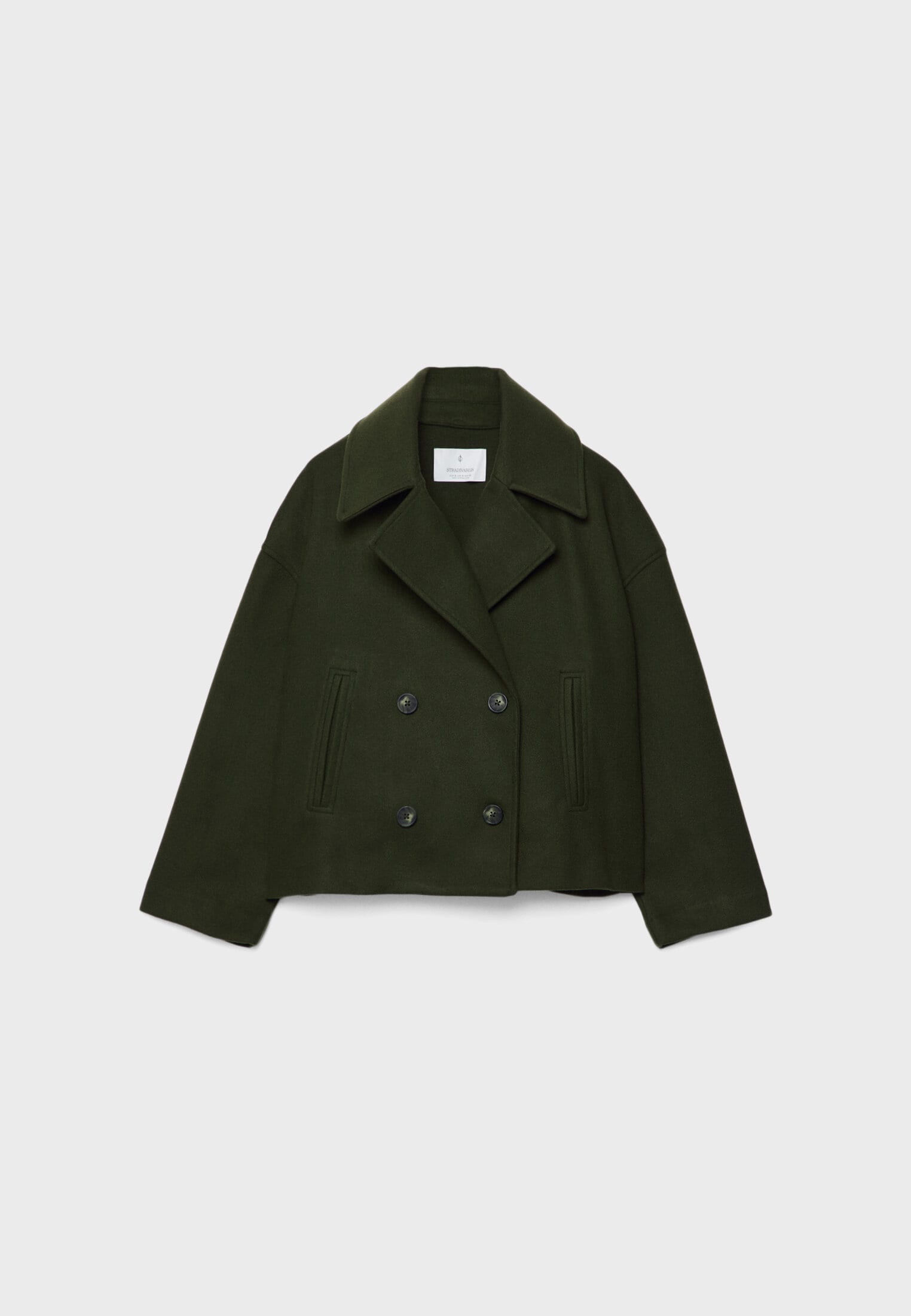 Women's Double Breasted Coat – Elegant Long Coat – Janet