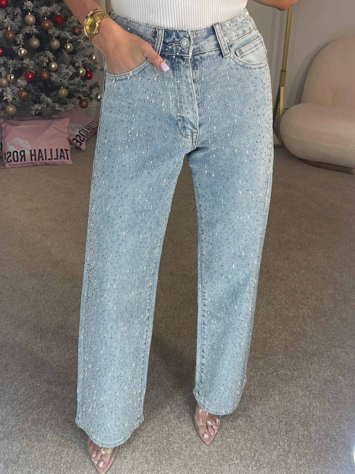 Women's High Waist Jeans – Stretch Fit Denim Jeans – Maren