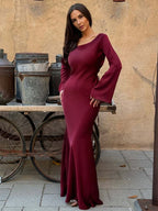 Women's Long Sleeve Dress – Tailored Day-to-Night Occasion Dress